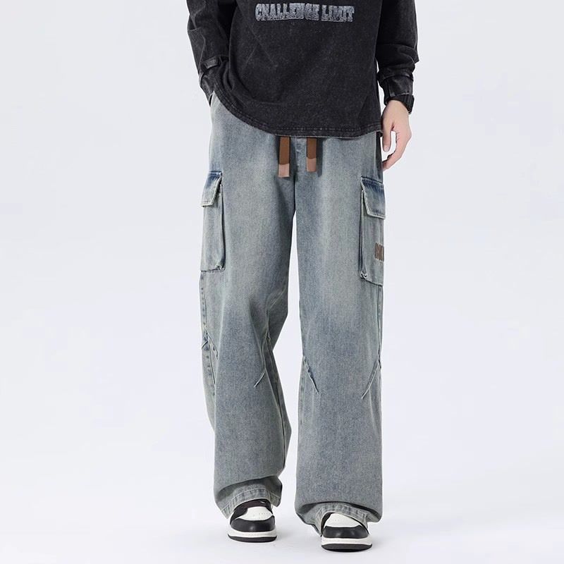 Cargo Pant Wide - Herren 2026 Frühling Amerikanische Vintage Weite