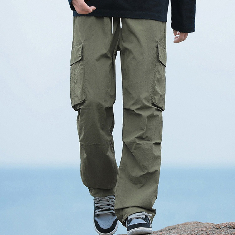 Cargo Pant Wide - Sommer Herren Loose Cargo Pants Korean