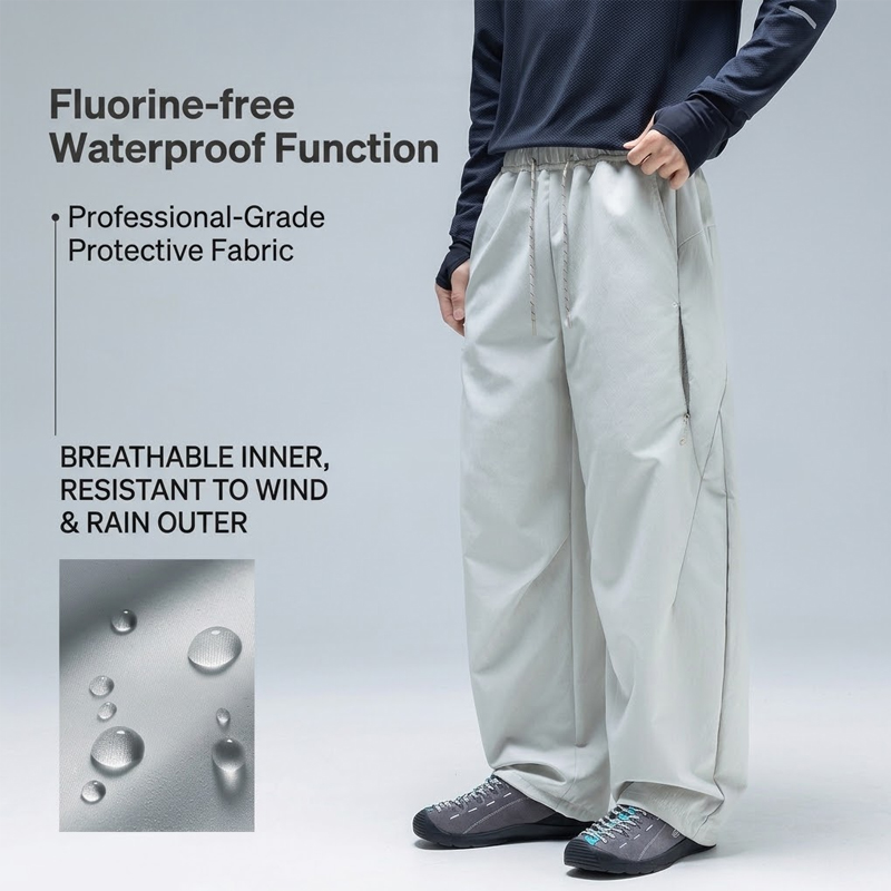 Cargo Pant Wide - Unisex wasserabweisende Softshellhose – umwandelbar in