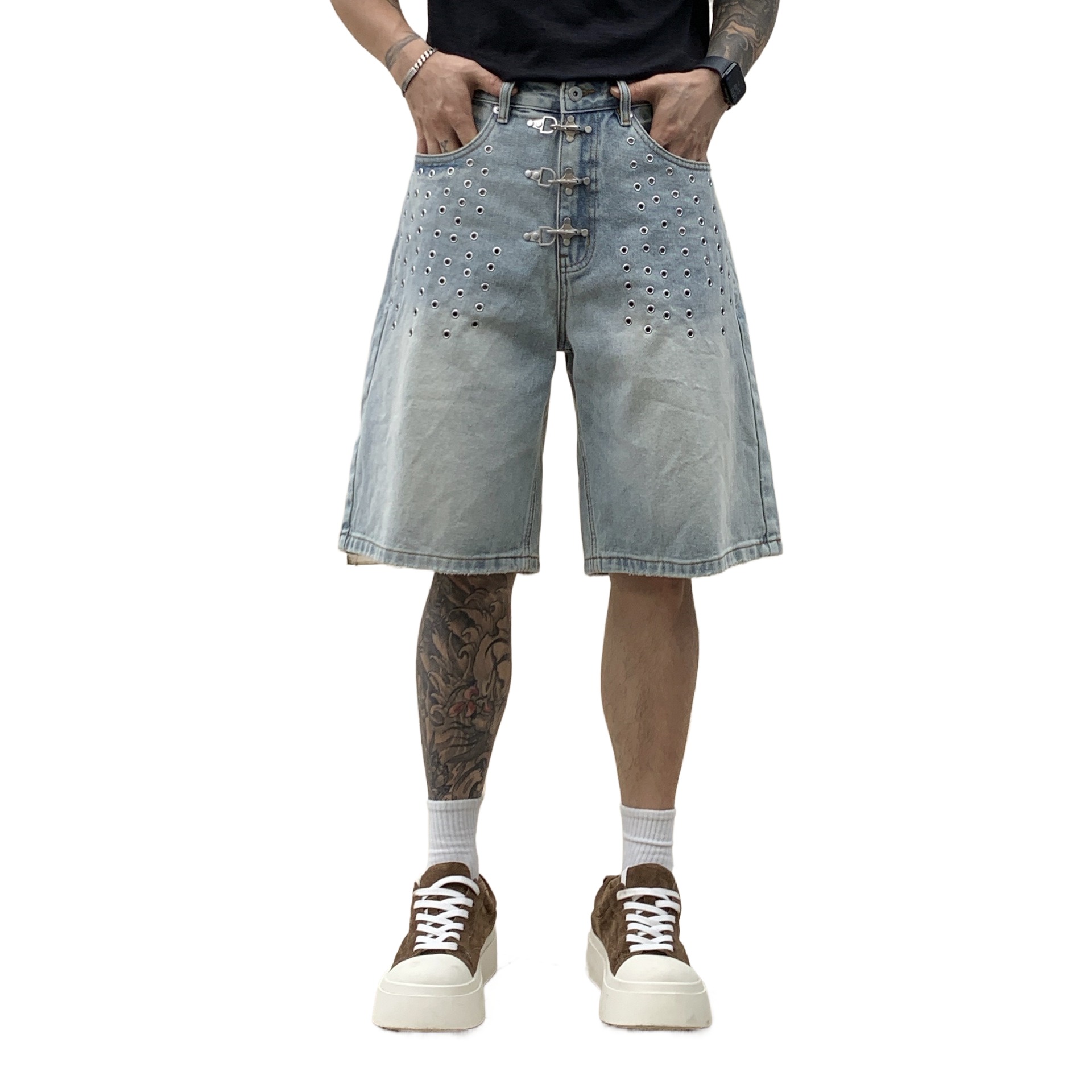 Street Fashion Jeans - Herren Mode Loose Fit Vibe Style