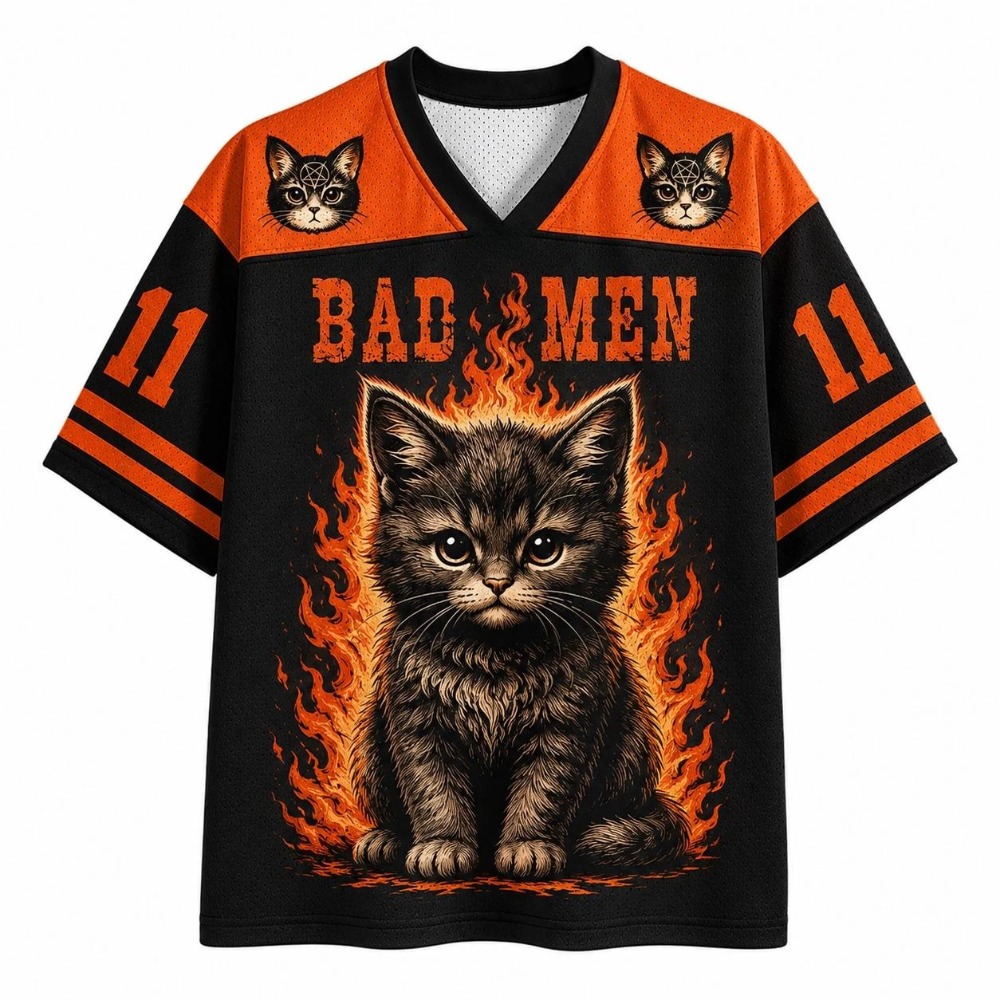Fashion Street Cat - 2026 Sommermode Neues Teufelsflammen-Katzen-3D-Print Schnelltrocknendes Outdoor-Street-Style