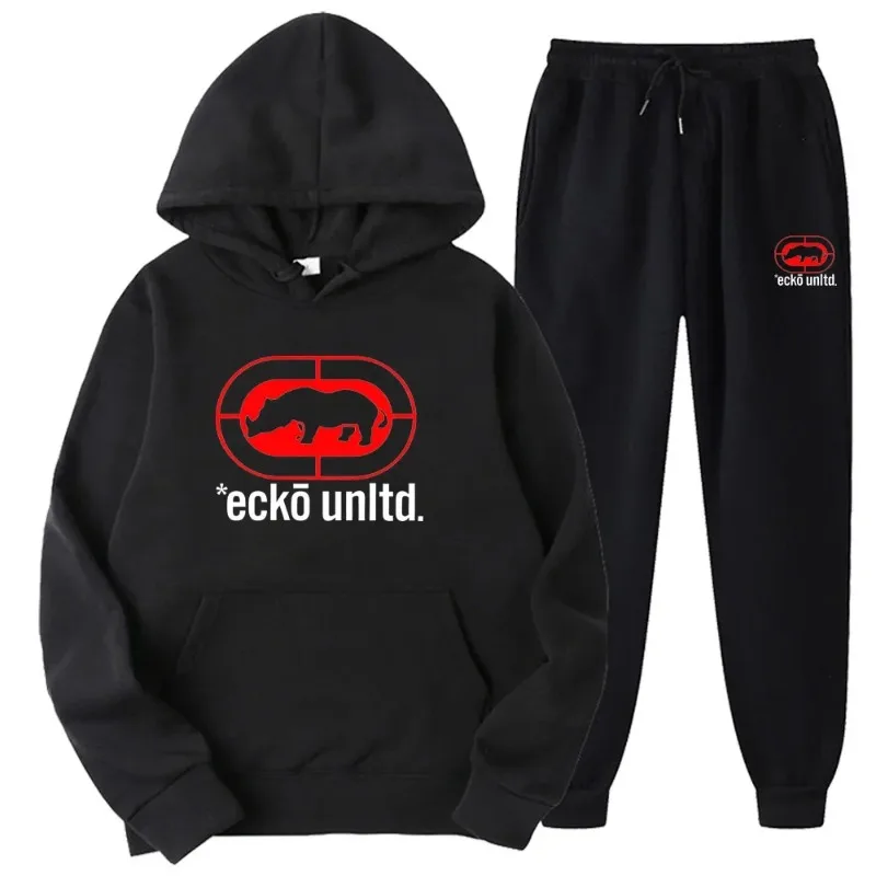 Street Fashion Urban - Ecko Unltd. Rhino Logo Trainingsanzug Hoodie