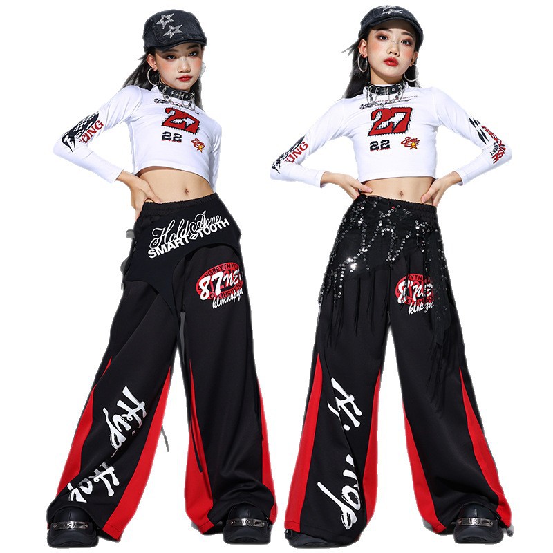 Street Fashion Show - 2025 Jazz-Tanzkleidung für Mädchen Kpop Bühnenshow-Outfit