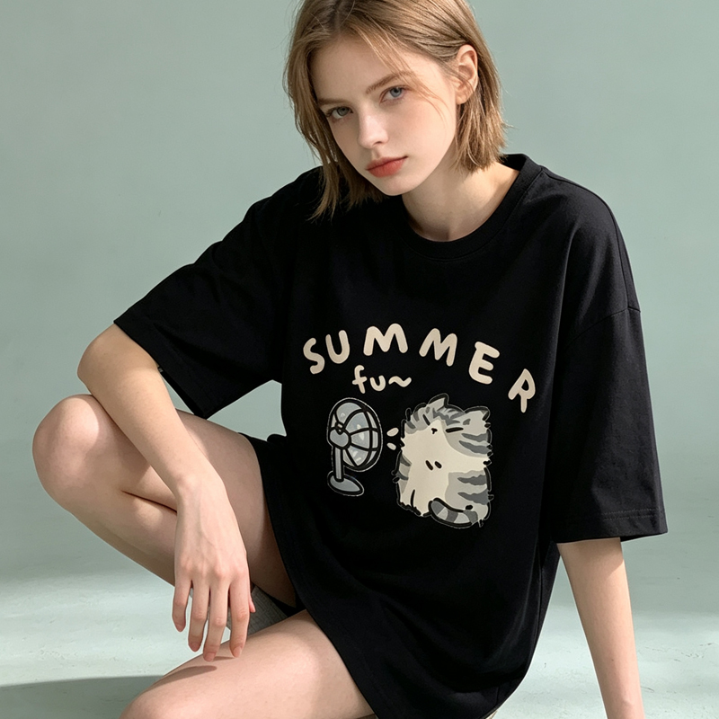 Koreanisches T-Shirt für Damen – Fashion Street Cat Bewertung und Preis