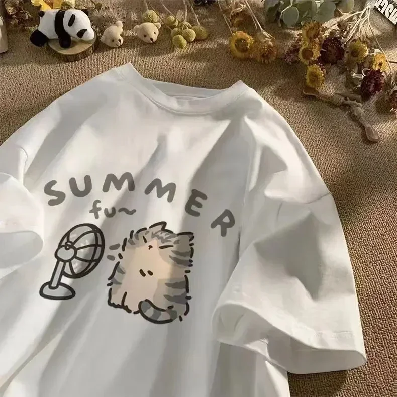 Koreanisches T-Shirt für Damen – Fashion Street Cat Bewertung und Preis