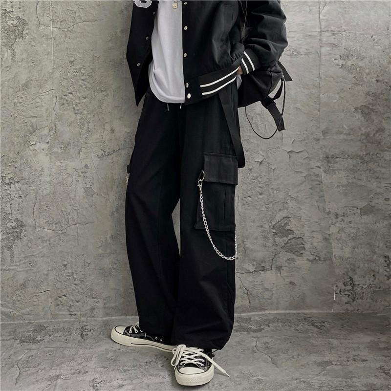 Koreanischer High-Street-Stil  – Cargo Pant Wide Bewertung und Preis