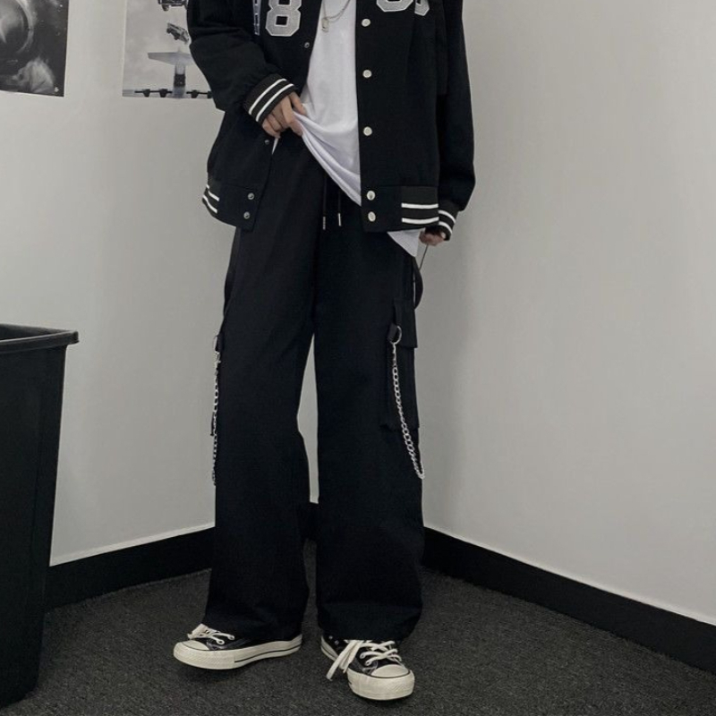 Koreanischer High-Street-Stil  – Cargo Pant Wide Bewertung und Preis