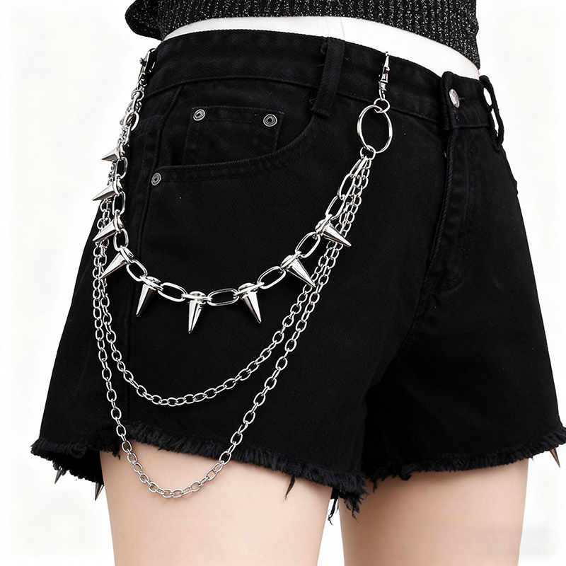 Unisex Hip-Hop Punk Rock Metal – Street Fashion Jeans Bewertung und Preis