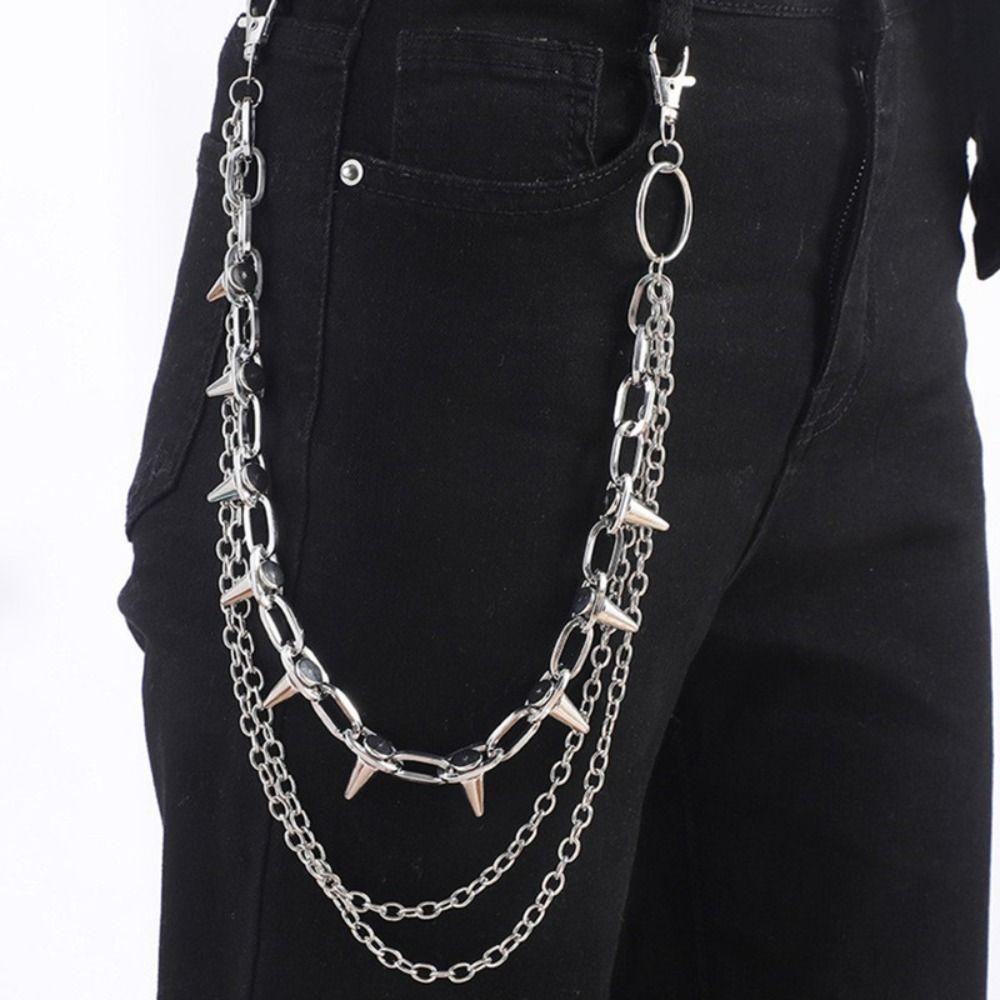 Unisex Hip-Hop Punk Rock Metal – Street Fashion Jeans Bewertung und Preis