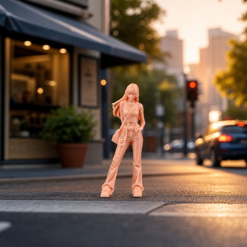 Modernes Street-Style Miniatur – Street Fashion Pose Bewertung und Preis
