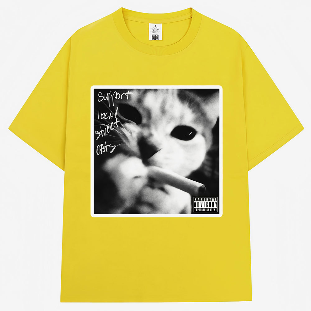 90er Vintage Lustiges Katzen-M – Fashion Street Cat Bewertung und Preis