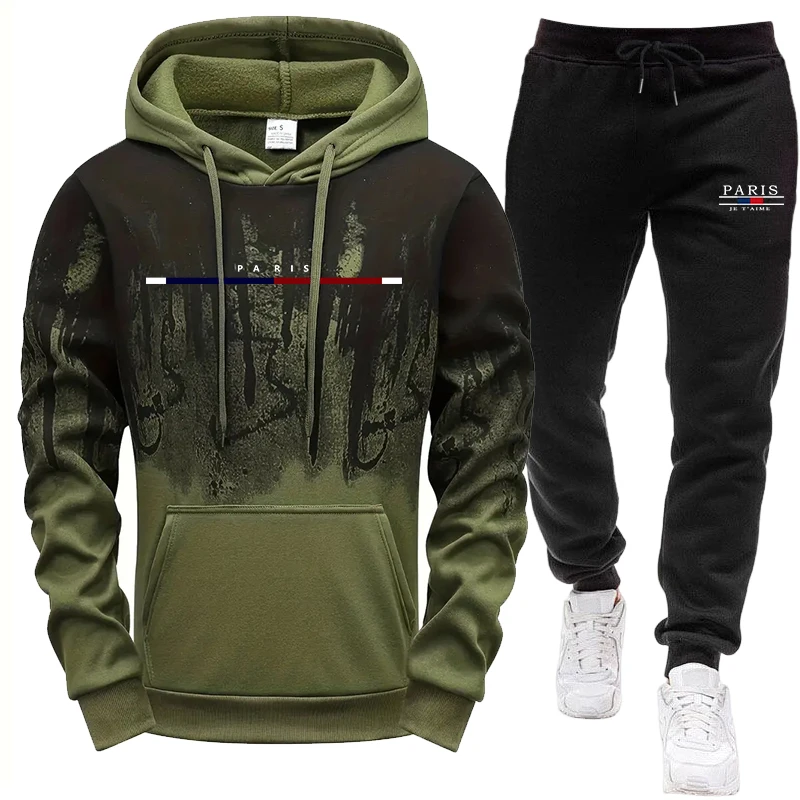Herren-Set/Hoodie/Hose Herbst  – Street Fashion Outfit Bewertung und Preis