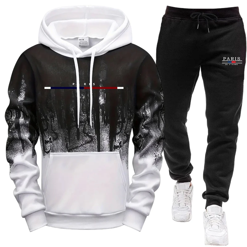 Herren-Set/Hoodie/Hose Herbst  – Street Fashion Outfit Bewertung und Preis