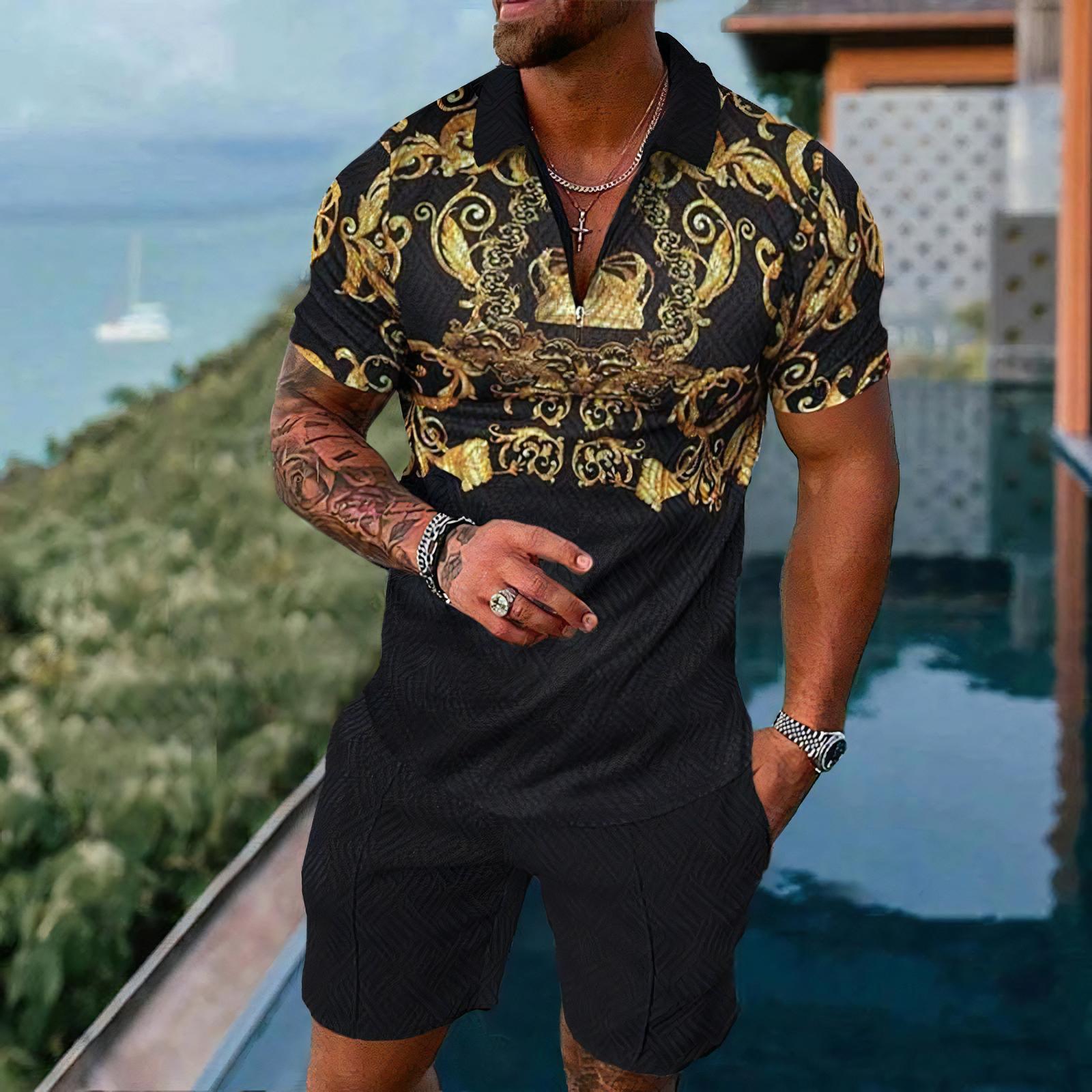 Herren-Poloshirts Kurzarm-Sets – Street Fashion Outfit Bewertung und Preis