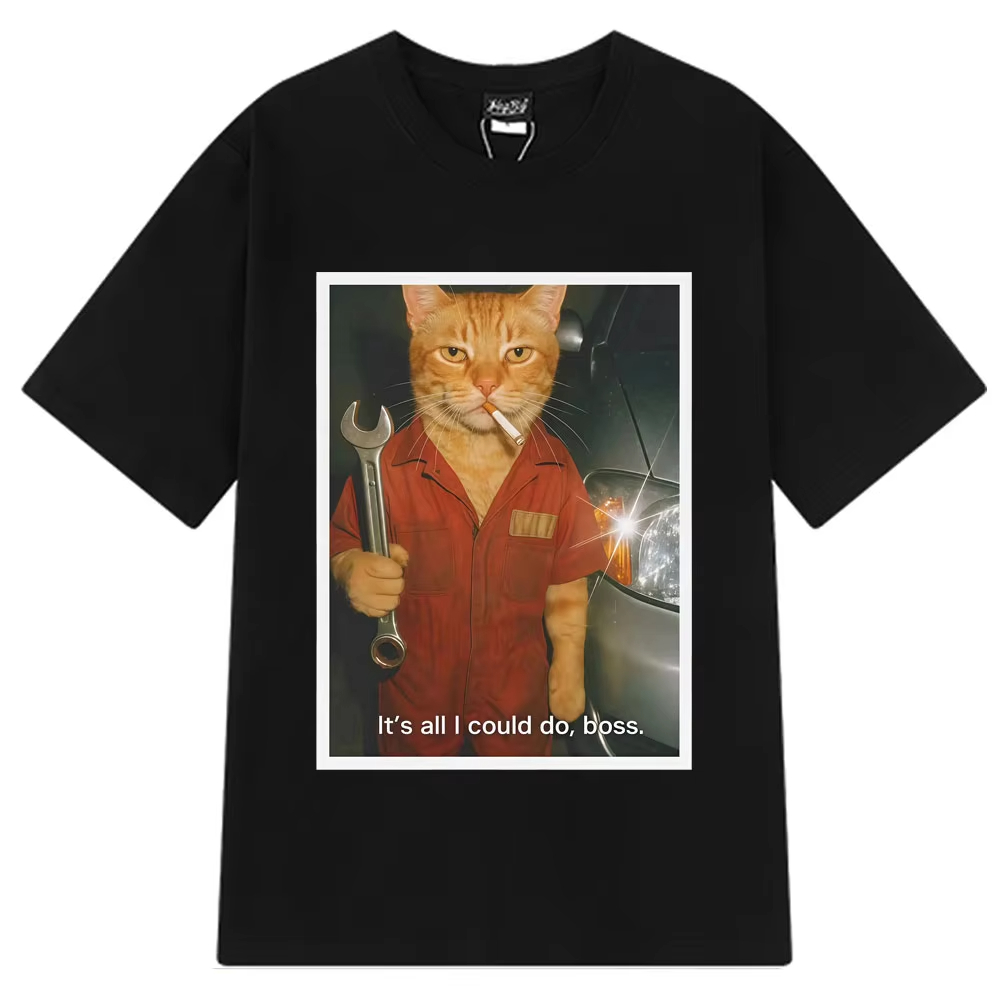 Lustiges Katzen-Mechanik-Fans  – Fashion Street Cat Bewertung und Preis
