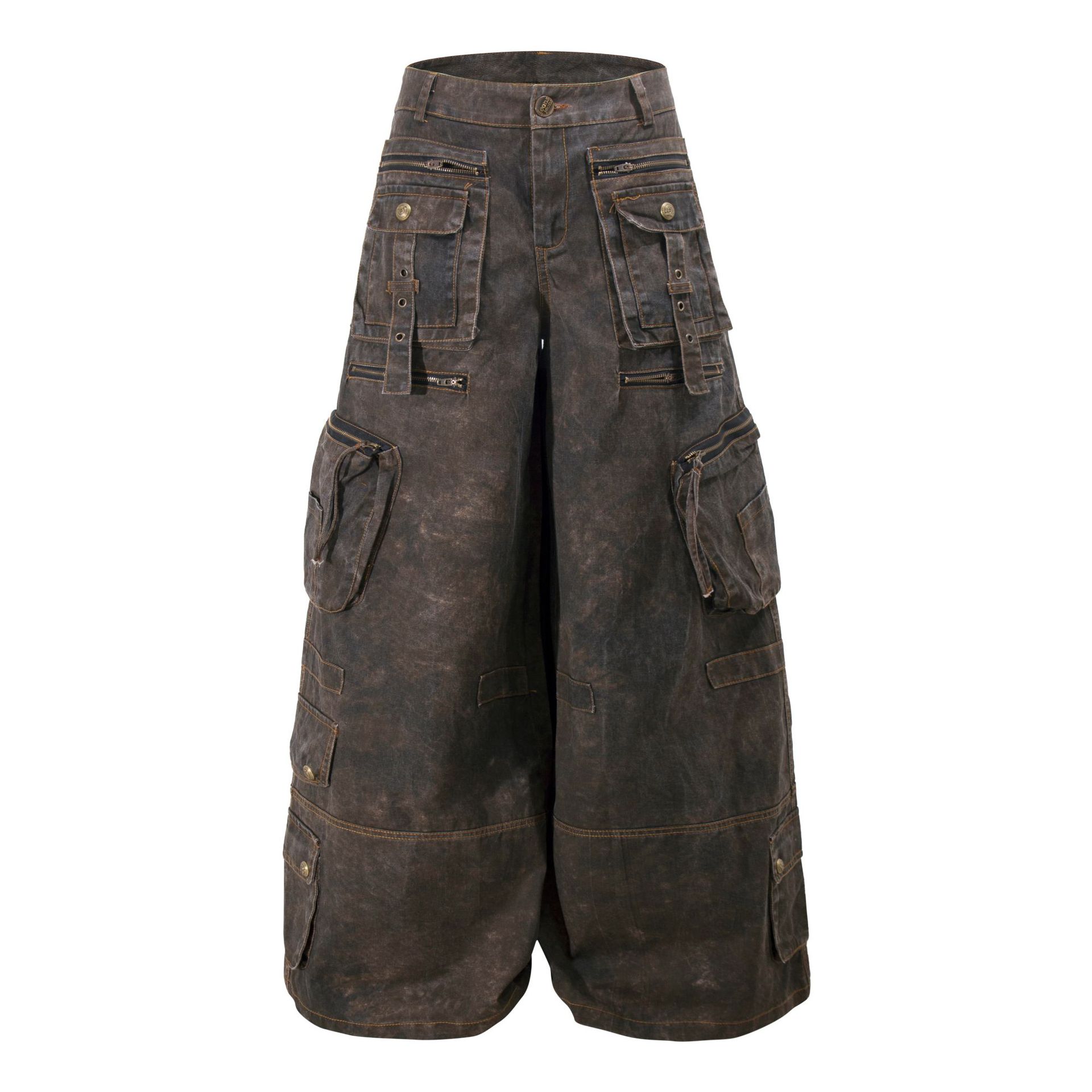 Grunge Techwear Cargohose mit  – Cargo Pant Wide Bewertung und Preis
