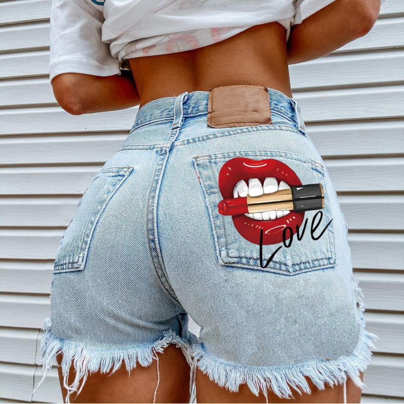 Sommerliche Trendige Damen-Lip – Street Fashion Jeans Bewertung und Preis