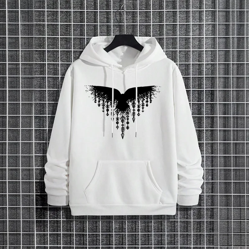 Rabe bedruckter Herren-Kapuzen – Street Fashion Urban Bewertung und Preis
