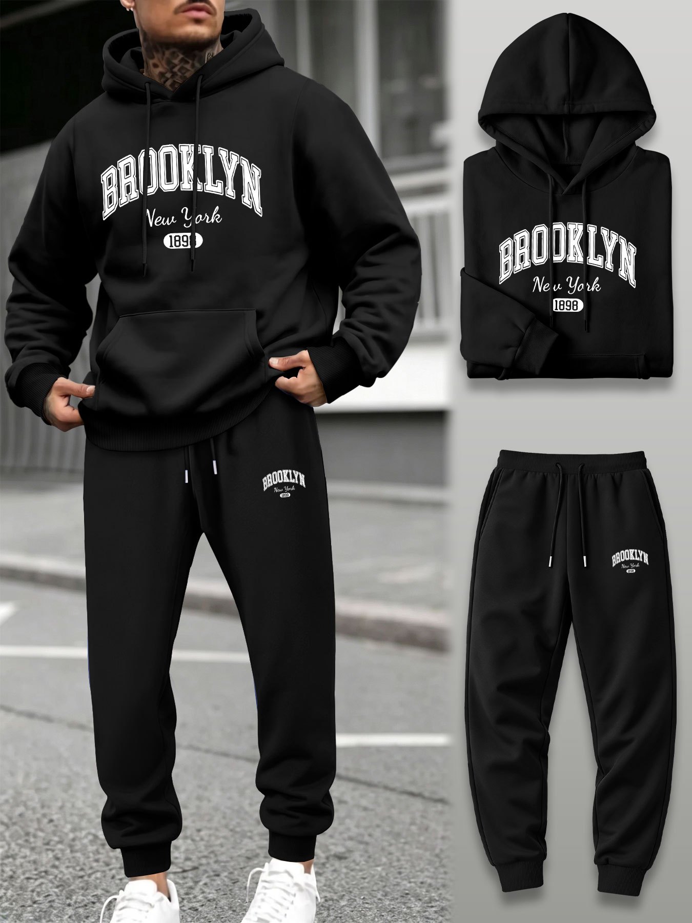 Herren 2-Teiliger Trainingsanz – Street Fashion Outfit Bewertung und Preis