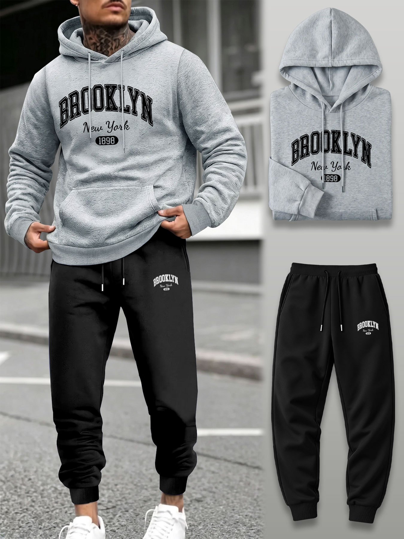 Herren 2-Teiliger Trainingsanz – Street Fashion Outfit Bewertung und Preis