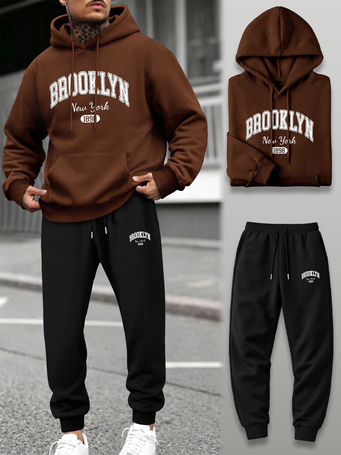 Herren 2-Teiliger Trainingsanz – Street Fashion Outfit Bewertung und Preis