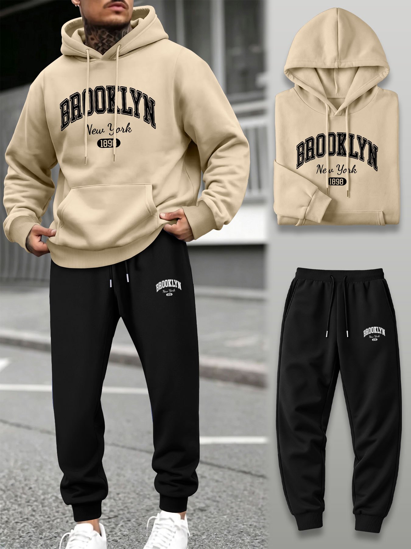 Herren 2-Teiliger Trainingsanz – Street Fashion Outfit Bewertung und Preis