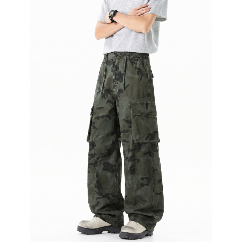 Amerikanische Retro-Camouflage – Cargo Pant Wide Bewertung und Preis
