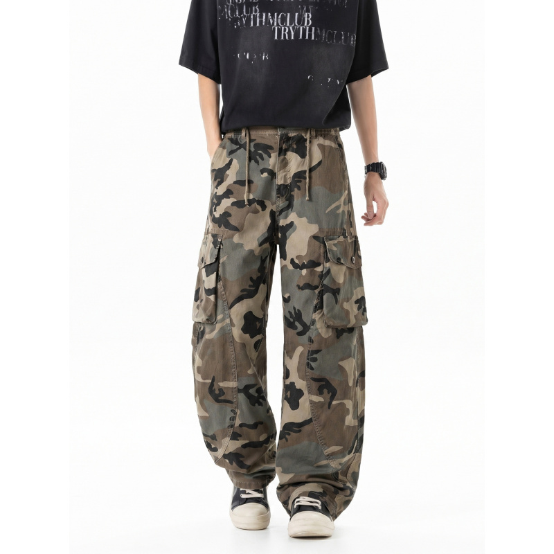 Amerikanische Retro-Camouflage – Cargo Pant Wide Bewertung und Preis