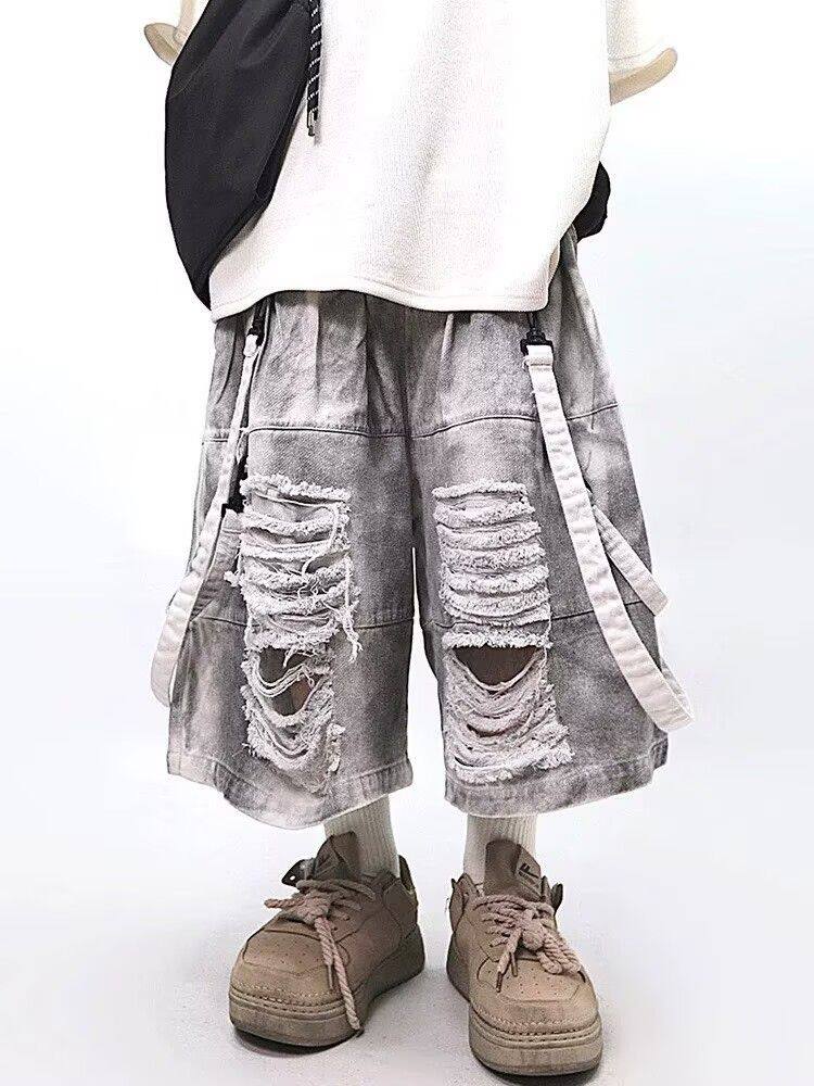 Retro Hip-Hop Herren-Jeans mit – Street Fashion Jeans Bewertung und Preis
