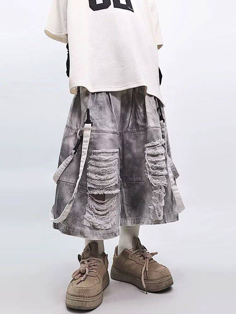 Retro Hip-Hop Herren-Jeans mit – Street Fashion Jeans Bewertung und Preis
